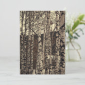 Invitation Forêt de nature de bouleaux (Debout devant)