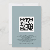 Invitation Forêt de neige Photo Rejoignez-nous Code QR Bleu M (Dos)