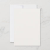 Invitation Forêt de pins, Réception de mariage avec guirlande (Dos)