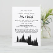 Invitation Forêt de pins rustiques Mariage extérieur (Debout devant)