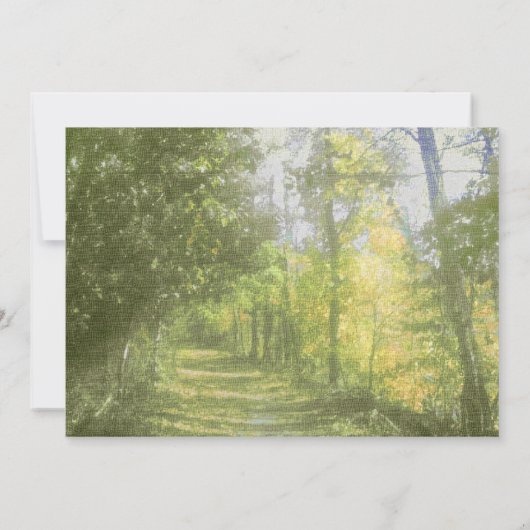 Invitation Forêt de proposition de Bridesmaid (Dos)