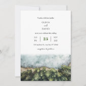 Invitation Forêt de séquoias côtière minimale Vue sur la plag (Devant)