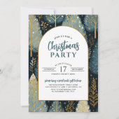 Invitation Forêt de vacances d'Arc moderne Fête de Noël perso (Devant)
