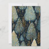 Invitation Forêt de vacances d'Arc moderne Fête de Noël perso (Dos)