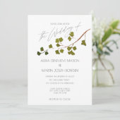 Invitation Forêt d'été Vert Ferme de Maidenhair (Debout devant)