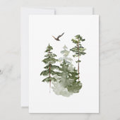 Invitation Forêt d'hiver Célébrez la maison ouverte de saison (Dos)