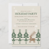 Invitation Forêt d'hiver d'art populaire | Holiday Open House (Devant)