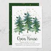 Invitation Forêt d'hiver Open House (Devant / Derrière)