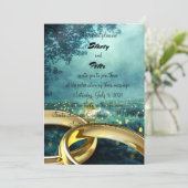 Invitation forêt éclairée et anneaux de Golding (Debout devant)