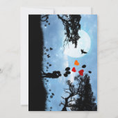 Invitation forêt éclairée et anneaux de Golding (Dos)