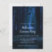 Invitation Forêt éffrayante à la nuit Halloween Fête Invitati (Devant)