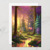 Invitation Forêt enchantée (Devant / Derrière)