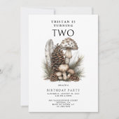 Invitation Forêt enchantée 2e fête d'anniversaire (Devant)