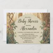 Invitation Forêt Enchantée Baby Shower (Devant)