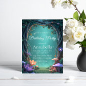 Invitation Forêt Enchantée Bois de Conte de Fées