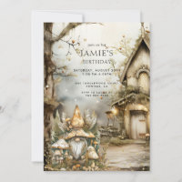Forêt enchantée Bois Gnome Anniversaire de l'enfan