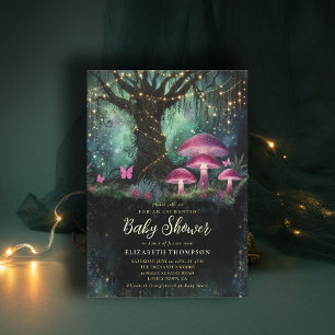 Invitation Forêt Enchantée Bois Magique Arbre Baby Shower