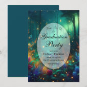 Invitation Forêt enchantée de bijoux radiants (Devant / Derrière)