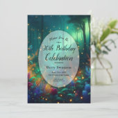 Invitation Forêt enchantée de bijoux radiants Année personnal (Debout devant)