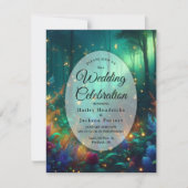 Invitation Forêt enchantée de bijoux radiants Mariage (Devant)