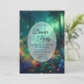 Invitation Forêt enchantée de bijoux radiants Restaurant (Debout devant)