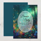 Invitation Forêt enchantée de bijoux radiants Restaurant (Devant / Derrière)