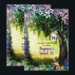 Invitation Forêt Enchantée de Bois Fantastique Douce 16<br><div class="desc">Personnaliser pour tout événement.</div>