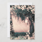 Invitation Forêt Enchantée de Danse de Promo Rose Fantastique (Dos)