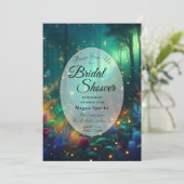 Invitation Forêt enchantée de Fête des mariées de bijoux radi (Debout devant)