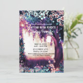 Invitation Forêt Enchantée de l'Été en Bois Fantastique Invit (Debout devant)