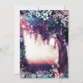 Invitation Forêt Enchantée de l'Été en Bois Fantastique Invit (Dos)