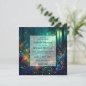 Invitation Forêt Enchantée de Mariage aux Joyaux Radieux (Debout devant)