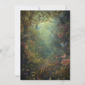 Invitation Forêt enchantée des papillons (Dos)