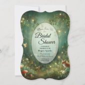 Invitation Forêt Enchantée Émeraude Verte (Devant)