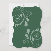 Invitation Forêt Enchantée Émeraude Verte (Dos)