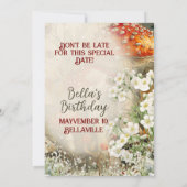 Invitation Forêt Enchantée Enregistrez la Date – Fée Mystique (Dos)