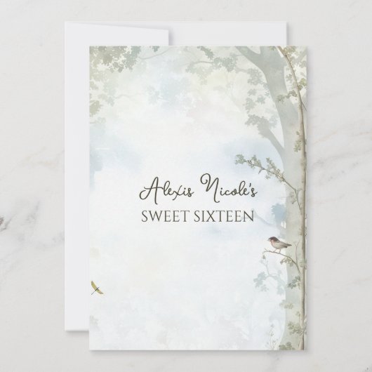 Invitation Forêt enchantée Ethereal (Dos)