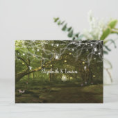 Invitation Forêt enchantée, fées, Mariage à cordes (Debout devant)