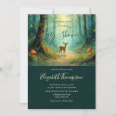Invitation Forêt Enchantée Fête de Naissance Conte de Fées Ma (Devant)
