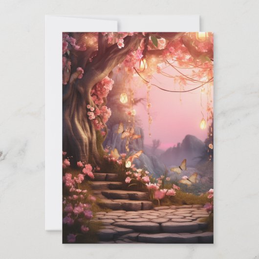 Invitation Forêt enchantée Imaginaire bois doux 16 (Dos)