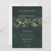 Invitation Forêt enchantée Magique Garland Fairytale Mariage (Devant)