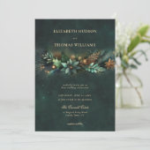 Invitation Forêt enchantée Magique Garland Fairytale Mariage (Debout devant)