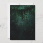 Invitation Forêt enchantée Moody Dark Green Emerald (Dos)