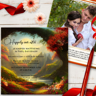 Invitation Forêt enchantée QR Heureusement toujours après Mar