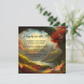 Invitation Forêt enchantée QR Heureusement toujours après Mar (Debout devant)
