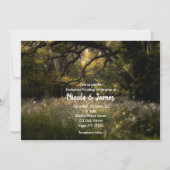 Invitation Forêt Enchantée Rustique Florale Bois Mariage (Devant)