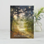 Invitation Forêt Enchantée Votre Photo Soirée de Mariage (Debout devant)