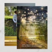 Invitation Forêt Enchantée Votre Photo Soirée de Mariage (Devant / Derrière)