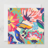 Invitation Forêt et rose (Devant)