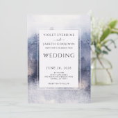 Invitation Forêt éthérée romantique Mariage d'aquarelle rusti (Debout devant)